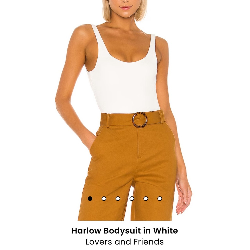 Lovers and Friends HARLOW BODYSUIT IN WHITE